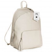 Rucsac din piele naturala DiAmanti Carmen Beige